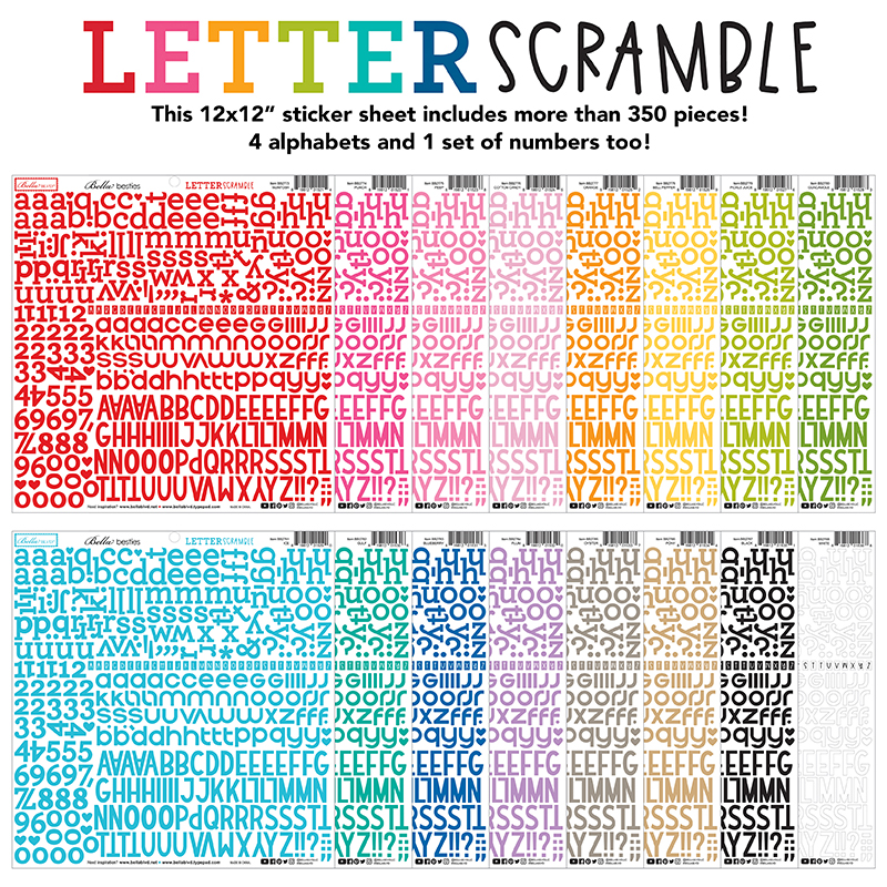 Bella Besties Letter Scramble Sticker Bundle